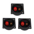 3X New Square Board Binding Post Speaker Box Terminal Cup Wire Cable Box Connector.