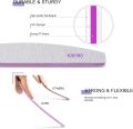 2 PCS Nail File Professional Nail Files Reusable Double Sided Emery Board(100/180 Grit) Nail Styling Tools for Home and Salon Vnce Lncei.