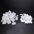 90Pcs Shelf Cabinet 90 Degree Plastic Corner Braces Angle Brackets White. 
