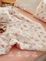 Internet Celebrity Four-Piece Set Summer Blanket2023New Single Dormitory Airable Cover Cute Summer Cover Thin Duvet Double. 