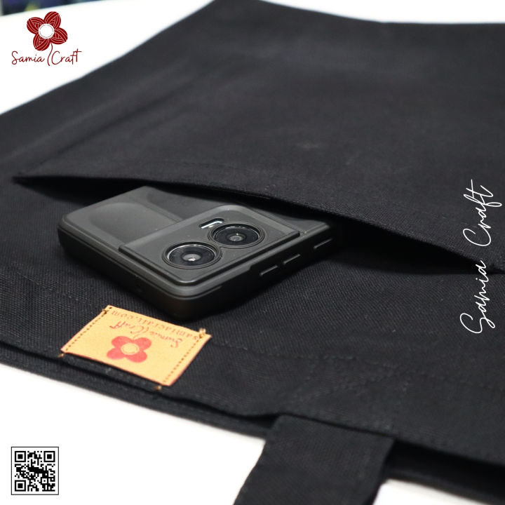 SamiaCrafts%20Canvas%20Tote%20Bag%20Exclusive%20Design%20with%20Outside%20Pocket%20Shopping%20Bag%20/College%20University%20Bag,%20Tote%20Bag%20with%20Zipper%20-%20Image%207