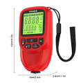 Digital Car Paint Thickness Gauge HW400S Coating Meter white.