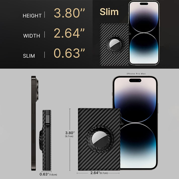 Mens%20Wallet%20Card%20Holder%20for%20AirTag:Pop%20up%20Card%20Case,%20RFID%20Blocking,%20Smart,%20Slim,%20ID%20Window%20%7C%20Cash%20Slot%20%EF%BC%88AirTag%20not%20included%EF%BC%89%20-%20Image%202