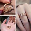 Women's Golden Finger Ring Fashion Jewelry Lifestyle Accessories.