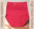 Women Underwear High Waist Cotton Panties Full Coverage Ladies Briefs- 1pcs - Panty.