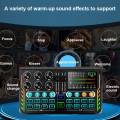 1Set Phone Computer Universal Black Live Sound Card Audio Mixer Mixing Console Amplifier.