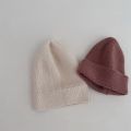 Autumn Winter Knitsuit Boy Girl Children Candy Color Solid Casual Knitted Hat Baby Warm Soft Cotton Cap Kid Fashion Kniting Caps. 
