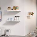 White Floating Shelf Set of 1/2/3,Wall Hanging Shelf, Home Decoration Shelf,Storage Shelves Display Racks Home Decor Wall shelve for Living Room SIZE:12X6 INCH. 