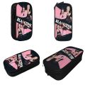 New Black Pink Pencil Case Korea Pencilcases Pen Box for Student Large Storage Bag Students School Cosmetic Stationery.