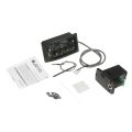 JOYO EQ-MP3 3-Band EQ Equalizer System Acoustic Guitar Preamp EQ Equalizer Piezo Pickup LCD Tuner Amplifier - black.