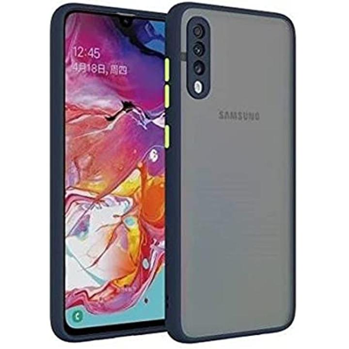 For Samsung Galaxy A50/A50S/A30S - Luxury Shockproof Matte Frosted and Smoky Transparent Premium Back Cover