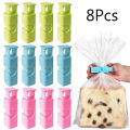 8/4Pcs Food Sealing Clips Bread Storage Bag Clips For Snack Wrap Bags Spring Clamp Reusable Kitchen Organization Sealing Clamp. 