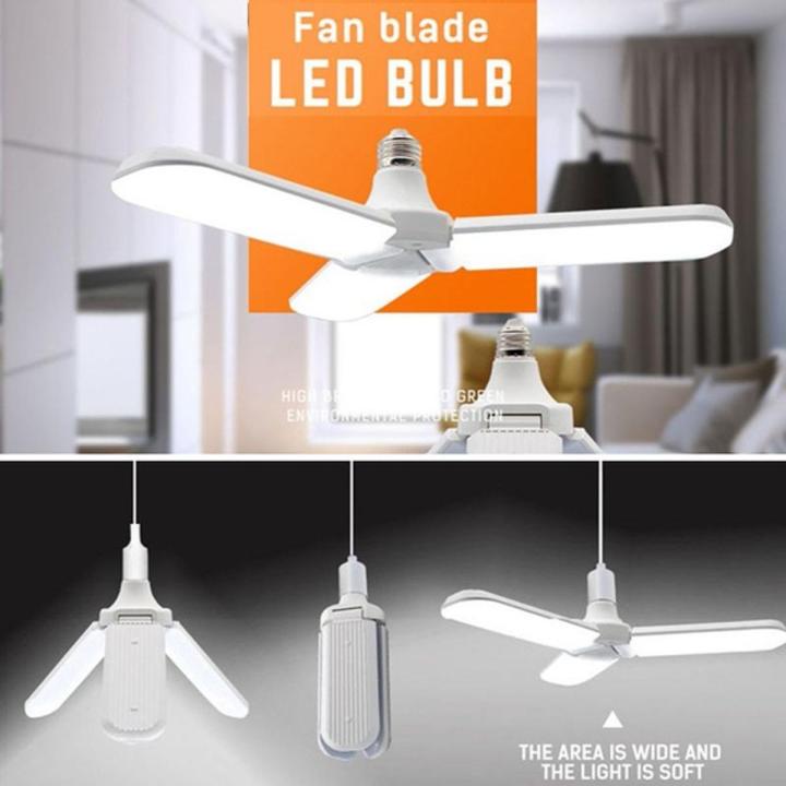 Foldable Fan Blade LED Light Bulb PIN SYSTEM, Fan Light, Led Light ...