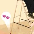 2Pcs Step Ladder Feet Pads Covers Rubber Step Protector Cover Cushion Leg Foot Pad Mat Extensionrest Hardwood Chair Table.