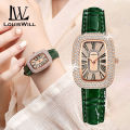 LouisWill Women Watches Fashion Retro Watches Quartz Watches Ultra-thin Square Watches Star Diamond Watch Business Casuals Wristwatch. 