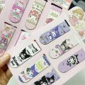 6pcs/set Sanrio Kuromi Magnetic Bookmark Cartoon Book Mark Kawaii School Supplies Magnetic Bookmark Clip Book Readers Stationery. 