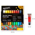 Mont Marte Signature Acrylic Paint Set (36 ML) - 18 colors.
