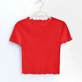Half Sleeve Crop Tops For Women - Blouse. 