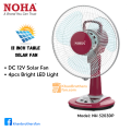 NOHA 12 inch Table Solar fan/ 12v DC fan/ Model: NH 5203DP. 
