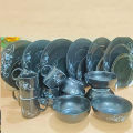 Ceramic Exclusive  24 pcs black  dinner Set. 