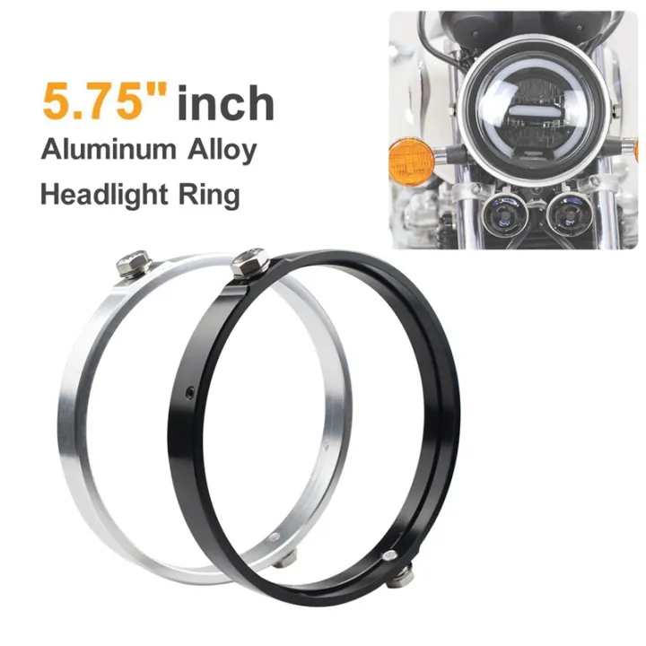 Universal%205.75%20Inch%20Aluminum%20Round%20Headlight%20Housing%20Headlamp%20Trim%20Ring%20Mount%20Bracket%20Motorcycles%20-%20Image%206