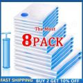 8/5/3PCS Vacuum Storage Bags Compression Pack for Storing Clothes Pillow Bedding Blanket Space Save Travel Bag Bedding Organizer.