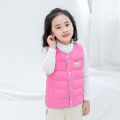 off-Season Children down Cotton Vest Big Boy Warm Waistcoat Medium Girls Thickening Vest Baby Vest Autumn and Winter. 