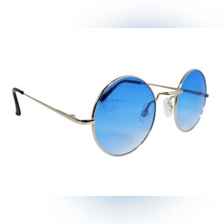 Green Glass Round Shape Sunglasses For Men