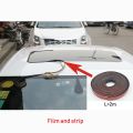 【Xiaofeng】Chiziyo 79x38cm fake black car sticker car sticker simulation sunroof edge strip optional. 