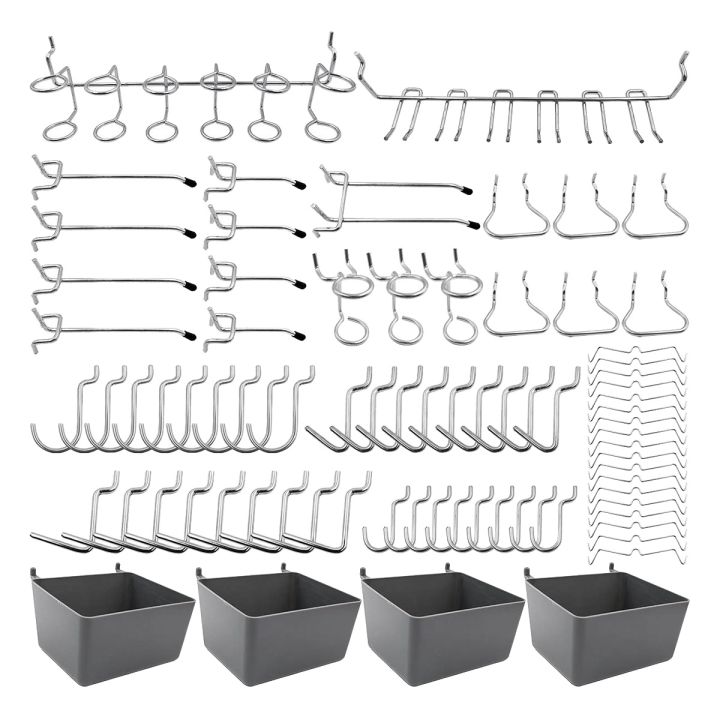 Right Arrange Peg Board Hooks For Hanging Tools Assortment – Tool Organization Accessories Kit – Organizer Set Of 1 Inch, 2 Inch, 4 Inch L Hooks, J Hook, Pegboard Pliers Rack - View #9
