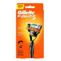 Gillette Fusion 5 Razor with Styling Black Blade & 5 Diamond Like Coated Blades. 