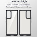lthmy case for Vivo iQOO Neo5 Transparent Hard Back with Shockproof Enhanced Side Protective Bumper Phone Cover.