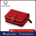 (New)Vocoal Women' Wallet imple Fahion Pure Large Capacity Money Bag Multifunctional Clutch Wallet PU Leather Card Wallet For Women Hap Zipper Co-in Pocket.
