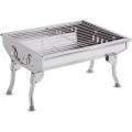 Stainless Steel Combined Charcoal Barbecue BBQ Grill / Stainless Steel Combined Barbecue [BBQ-881] Size:  L x W x H (47.5 x 33 x 31 cm). 