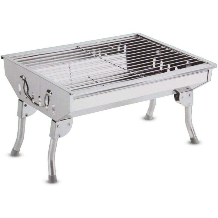 Stainless Steel Combined Charcoal Barbecue BBQ Grill / Stainless Steel Combined Barbecue [BBQ-881] Size:  L x W x H (47.5 x 33 x 31 cm)