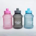new 1800ml portable water cup straw bucket with novel shape ton bucket frosted space Cup large capacity color cup.