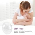1/2Pcs Silicone Wearable BreastMilk Collector Soft Reusable BreastMilk Saver Collector.