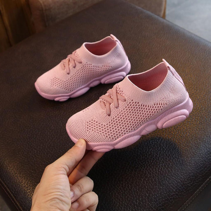 KIO shoes for kids girls  Children Infant Kids Baby Girls Boys Solid Stretch Mesh Sport Run Sneakers Shoes Shoes For Baby running shoes for girls doll shoes for girls