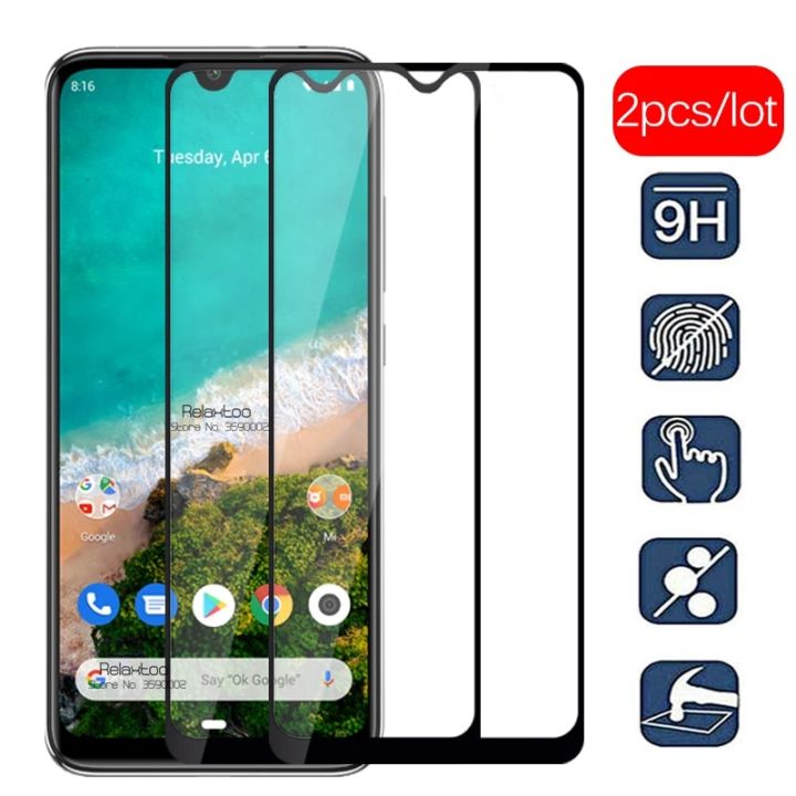 2pcs/lot Protective Glass Case for Xiaomi Mi A3 Screen Protector