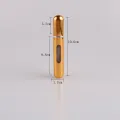 MUB 8ml Perfume Atomizer Refillable Travel Spray Bottle Empty Mini Bottom Refill Aluminum Perfume Atomizer Bottle. 