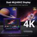 UGREEN USB C Docking Station for M1 / M2 MacBook, 9-in-1 Docking Station Dual Monitor 4K@60Hz, 2x HDMI, 2x DisplayPort, 100W PD for Laptop, 10Gbps USB-C & USB-A Data Ports, 1Gbps Ethernet.