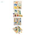 Wooden Matching Puzzle Early Educational Montessori Toy for Baby Preschool.