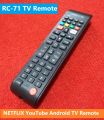 RC-71 TV Remote Controller RC-71 Remote Control TV Remote For Smart LED TV Remote NETFLIX YouTube. 