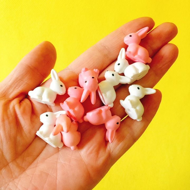 10Pcs%20Rabbit%20Bunny%20Miniatures%20Lovely%20Cute%20Fairy%20Garden%20Gnome%20Moss%20Terrarium%20Decor%20Crafts%20Bonsai%20Figurine%20DIY%20Doll%20House%20Decor%20-%20Image%202