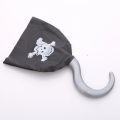 Kids Pirate Cosplay Costume Accessories Set Hat Compass Telescope Captain Cloth Hook Party Blindfold Halloween Party Decor Props.