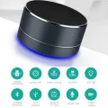 【FUPANG】[Cod ready shipping] metal speaker Xiaomi A10 mini Bluetooth led wireless stereo bass subwoofer portable USB TF card. 