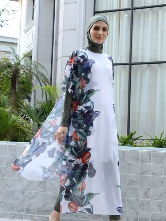 3/4PCS%20Islamic%20Swimwear%20with%20Shawl%20Beach%20Wear%20Muslim%20Swimming%20Suit%20for%20Women%20Modest%20Long%20Sleeves%20Full%20Cover%20Burkini%20Swimsuit%20-%20Image%205