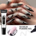 LYCUTE 10ml 5D Solid Pudding Nail Gel Translucent Korean Style Liner Emboss Painting Texture Gel Nail Art Decoration. 