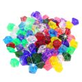 100PCS Plastic Gems Ice Grains Colorful Stones Children Jewels Acrylic Jewels Ice Counter Crystal Diamonds DIY Crafts Beads Toy. 