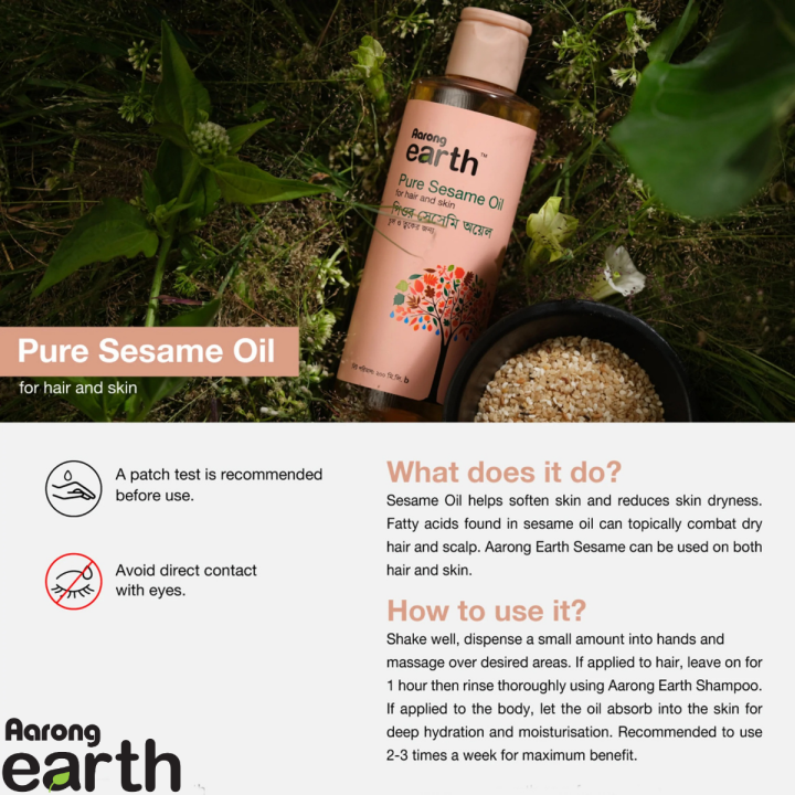 Aarong%20Earth%20Pure%20Sesame%20Oil%20for%20Hair%20and%20Skin%20%20200%20ml%20-%20Image%203